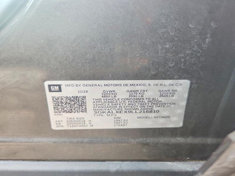 2020 Gmc Terrain მანქანა იყიდება აუქციონზე, vin: 3GKALXEX9LL216810, აუქციონის ნომერი: 55786416