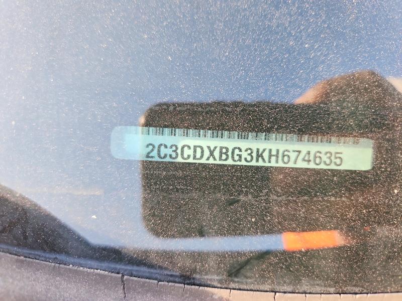 Продаж на аукціоні авто 2019 Dodge Charger, vin: 2C3CDXBG3KH674635, номер лоту: 56143546