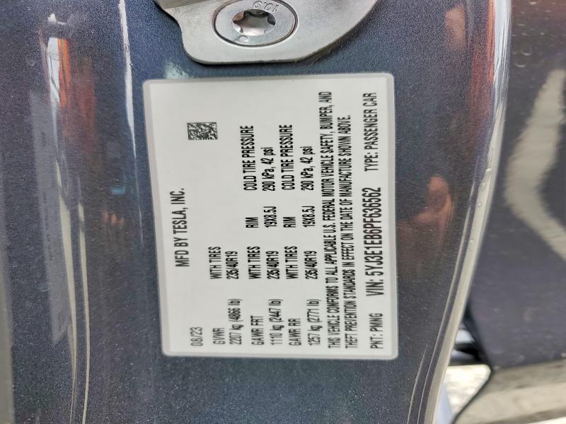 55469756 :رقم المزاد ، 5YJ3E1EB6PF636562 vin ، 2023 Tesla Model 3 مزاد بيع
