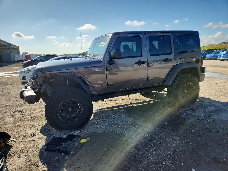 2016 Jeep Wrangler Unlimited მანქანა იყიდება აუქციონზე, vin: 1C4BJWDG1GL167203, აუქციონის ნომერი: 57841226