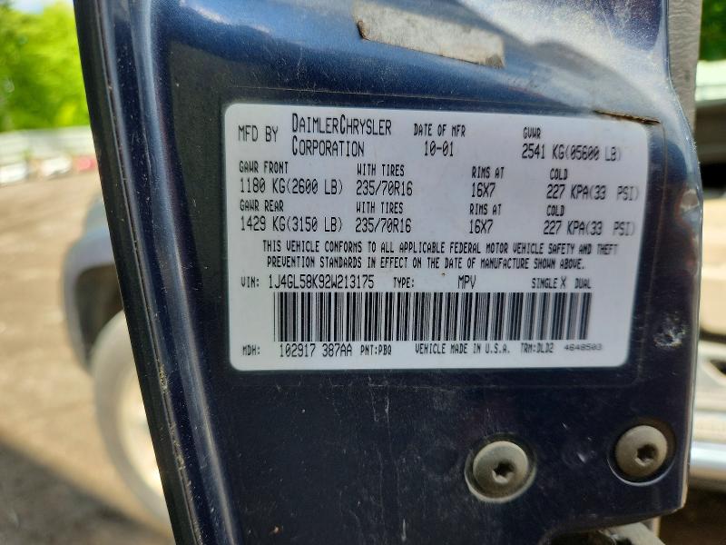 Продаж на аукціоні авто 2002 Jeep Liberty, vin: 1J4GL58K92W213175, номер лоту: 55428696