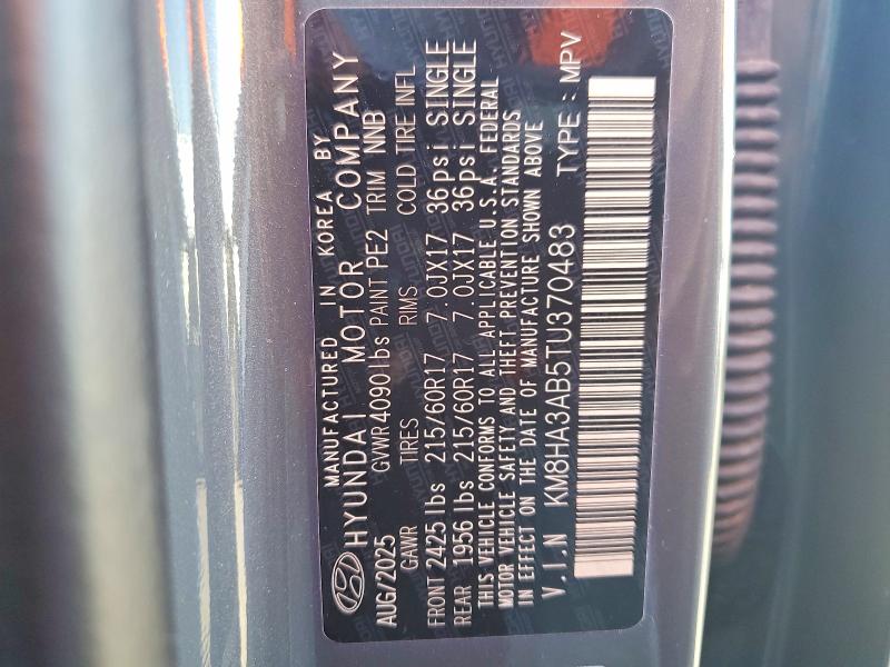 Продажа на аукционе авто 2026 Hyundai Kona, vin: KM8HA3AB5TU370483, номер лота: 57428916