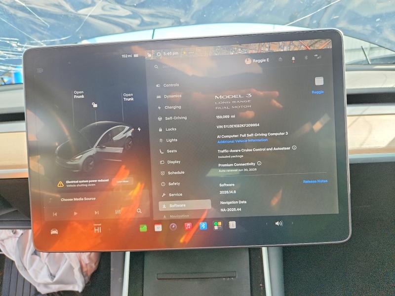 Продажа на аукционе авто 2019 Tesla Model 3, vin: 5YJ3E1EB2KF209954, номер лота: 57507526