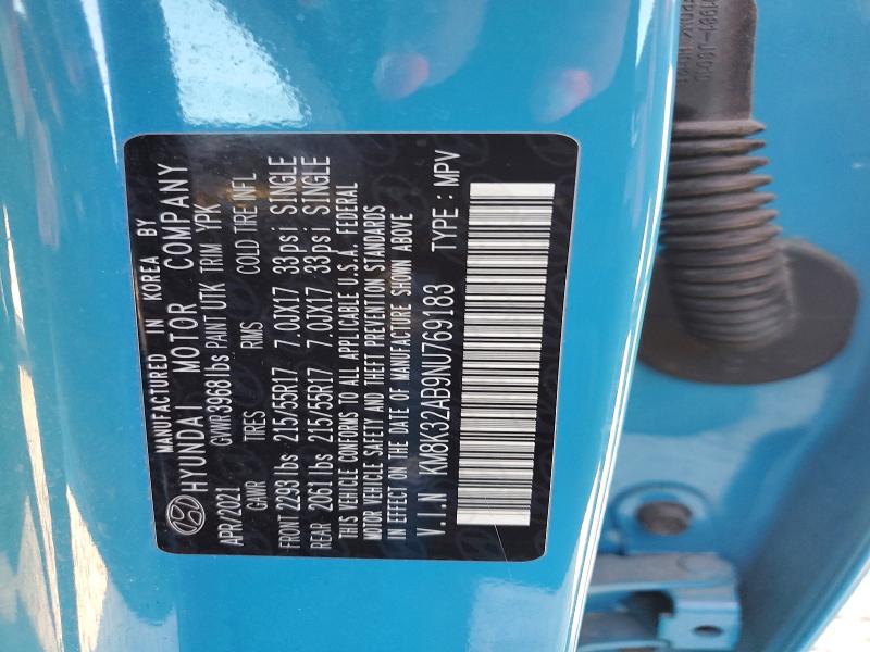 Продажа на аукционе авто 2022 Hyundai Kona, vin: KM8K32AB9NU769183, номер лота: 56862716