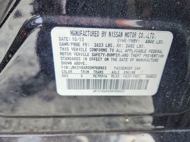 Продаж на аукціоні авто 2013 Infiniti G37 Sedan, vin: JN1CV6AR0DM768903, номер лоту: 53080806