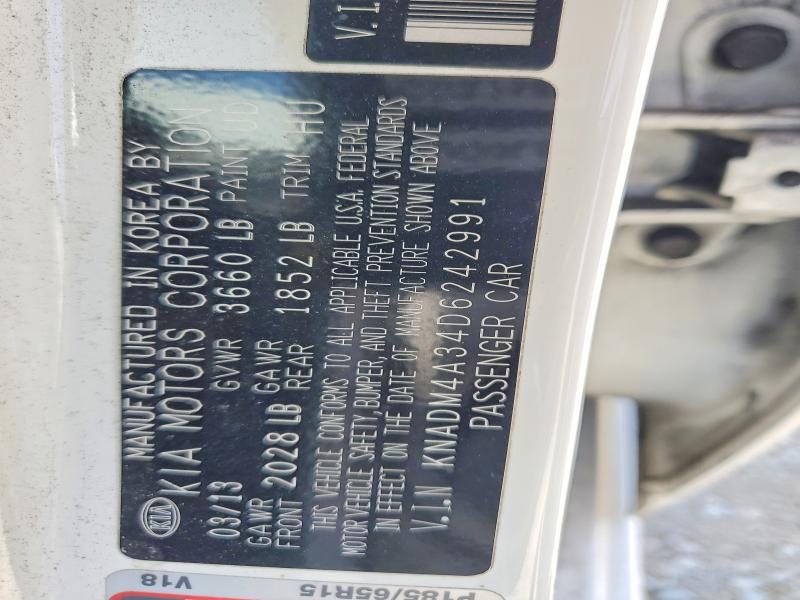 Продажа на аукционе авто 2013 Kia Rio, vin: KNADM4A34D6242991, номер лота: 59012786