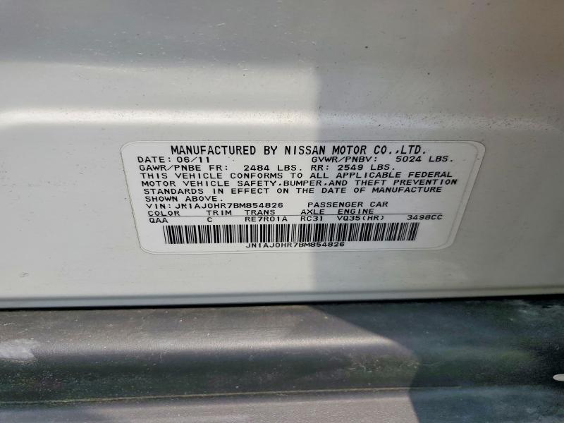 Продаж на аукціоні авто 2011 Infiniti Ex35, vin: JN1AJ0HR7BM854826, номер лоту: 56826376