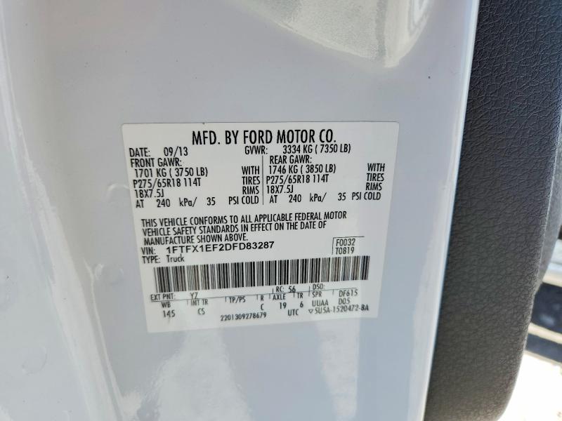 Продажа на аукционе авто 2013 Ford F150, vin: 1FTFX1EF2DFD83287, номер лота: 56735576