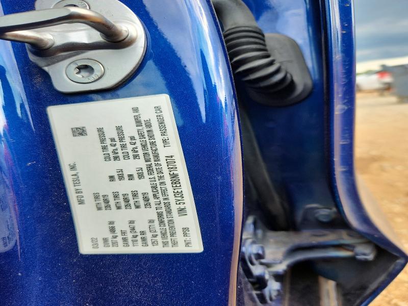 Продажа на аукционе авто 2022 Tesla Model 3, vin: 5YJ3E1EB8NF187074, номер лота: 57728636
