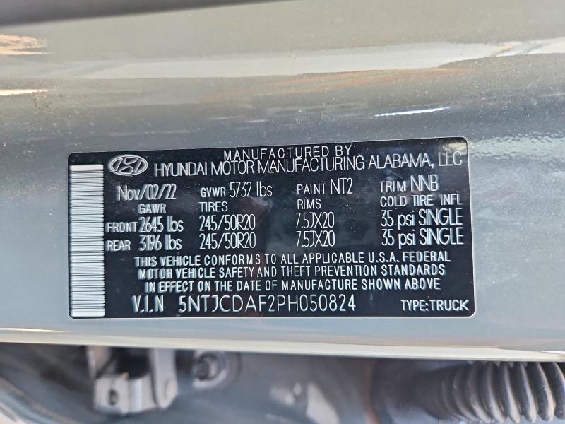 Продаж на аукціоні авто 2023 Hyundai Santa Cruz, vin: 5NTJCDAF2PH050824, номер лоту: 56624076