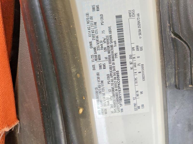 55388506 :رقم المزاد ، 1FTBR1Y83PKC05955 vin ، 2023 Ford Transit مزاد بيع