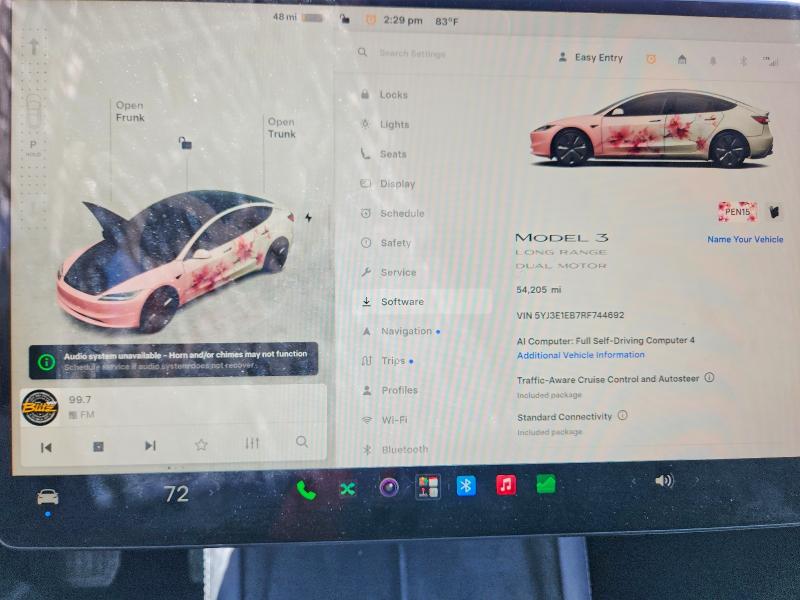Продажа на аукционе авто 2024 Tesla Model 3, vin: 5YJ3E1EB7RF744692, номер лота: 57997476