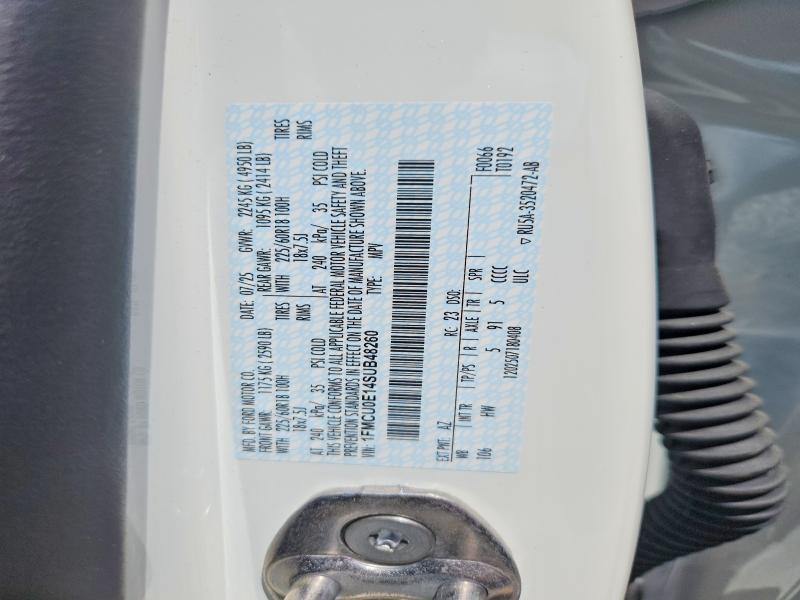 Aukcja sprzedaży 2025 Ford Escape, vin: 1FMCU0E14SUB48260, numer aukcji: 58221116