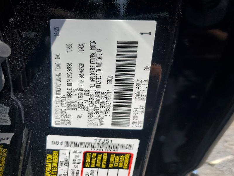 Aukcja sprzedaży 2026 Toyota Tundra, vin: 5TFMA5EC9TX051717, numer aukcji: 56389336