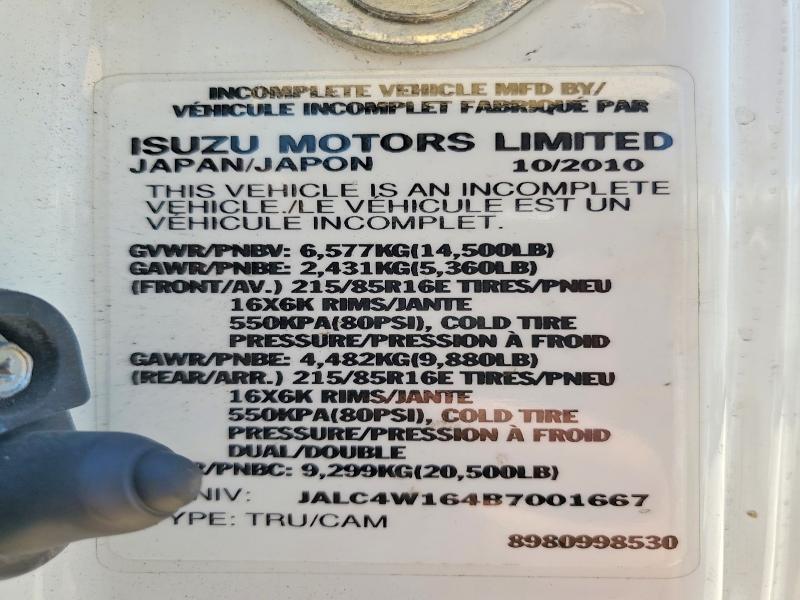 Продажа на аукционе авто 2011 Isuzu Npr, vin: JALC4W164B7001667, номер лота: 57059926