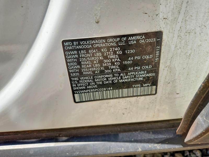 Продажа на аукционе авто 2023 Volkswagen Id.4, vin: 1V2WNPE85PC028144, номер лота: 58099546