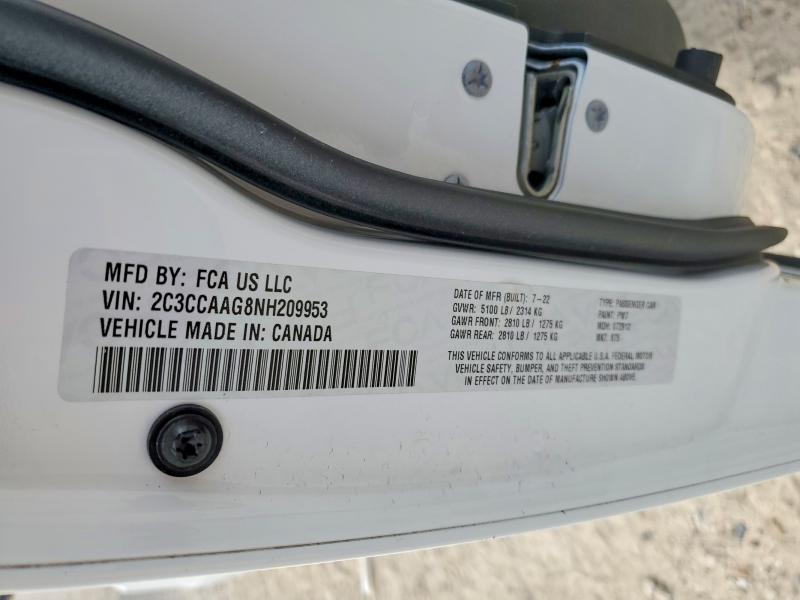 85458265 :رقم المزاد ، 2C3CCAAG8NH209953 vin ، 2022 Chrysler 200 Convertible مزاد بيع