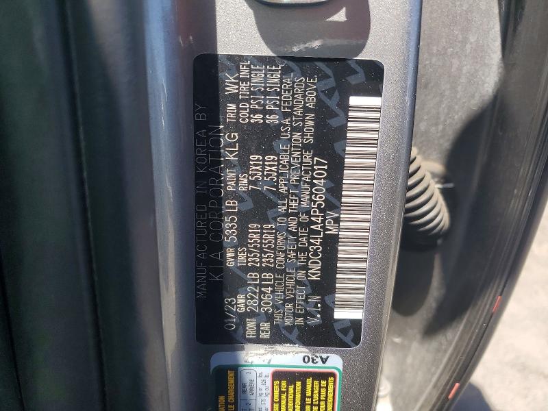 Auction sale of the 2023 Kia Ev6, vin: KNDC34LA4P5604017, lot number: 56714856