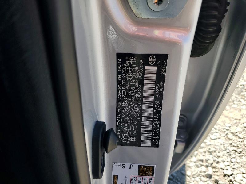 58796146 :رقم المزاد ، JTDKN3DU1F0396294 vin ، 2015 Toyota Prius مزاد بيع