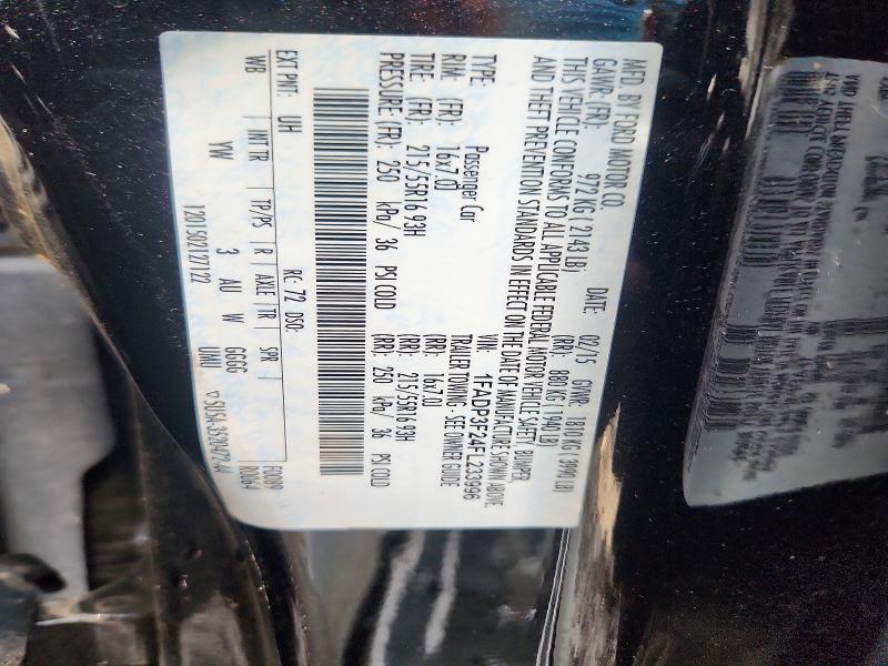 Продаж на аукціоні авто 2015 Ford Focus, vin: 1FADP3F24FL233996, номер лоту: 57542526