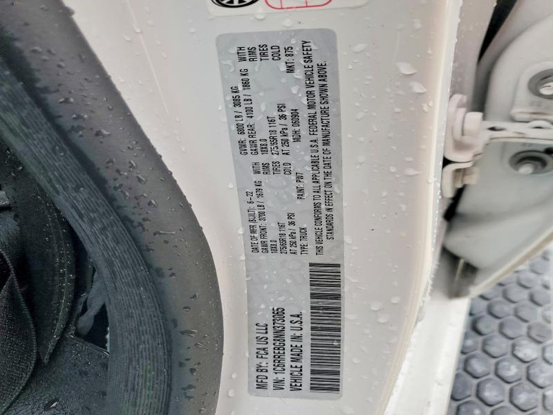 Продажа на аукционе авто 2022 Ram 1500, vin: 1C6RREBG8NN373065, номер лота: 56657456