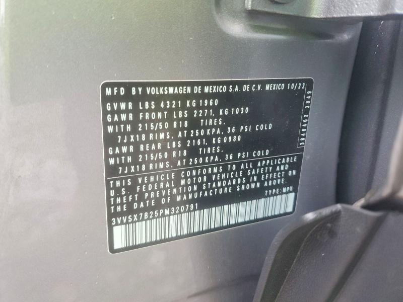 Продаж на аукціоні авто 2023 Volkswagen Taos, vin: 3VVSX7B25PM320791, номер лоту: 57848866