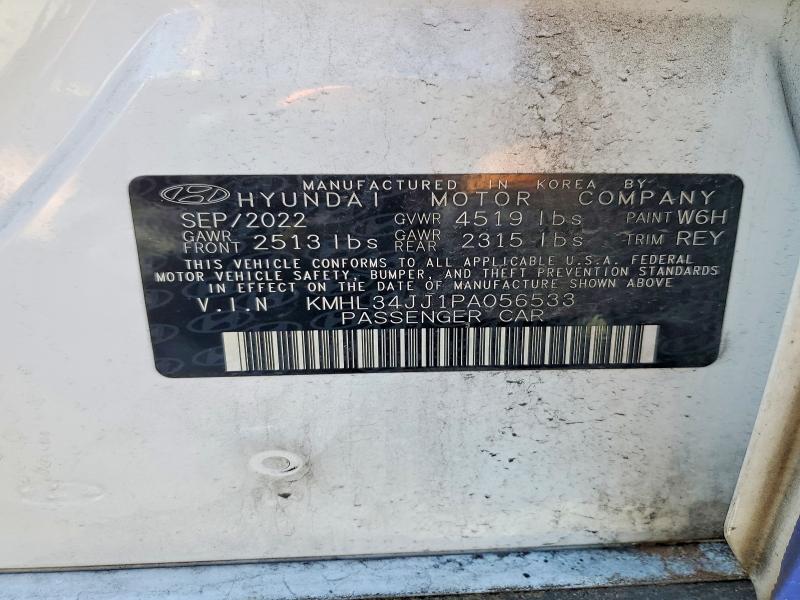 56369276 :رقم المزاد ، KMHL34JJ1PA056533 vin ، 2023 Hyundai Sonata Hybrid مزاد بيع