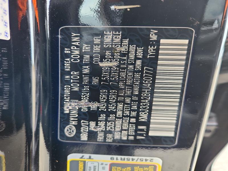 Aukcja sprzedaży 2017 Hyundai Tucson, vin: KM8J33A28HU460777, numer aukcji: 56291956