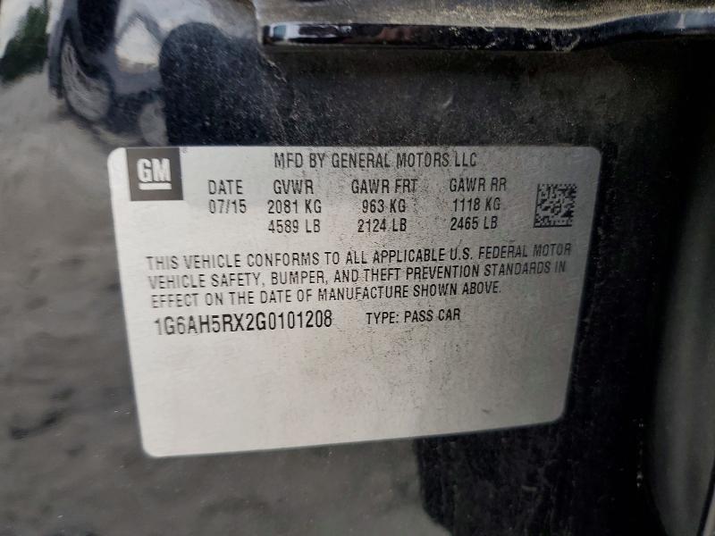 2016 Cadillac Ats მანქანა იყიდება აუქციონზე, vin: 1G6AH5RX2G0101208, აუქციონის ნომერი: 56642456