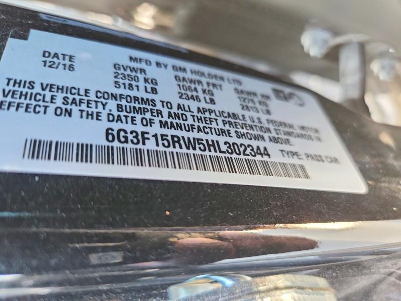 56788176 :رقم المزاد ، 6G3F15RW5HL302344 vin ، 2017 Chevrolet Ss مزاد بيع