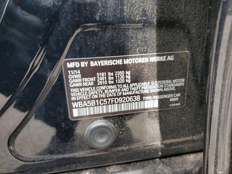 Aukcja sprzedaży 2015 Bmw 535, vin: WBA5B1C57FD920638, numer aukcji: 56600076