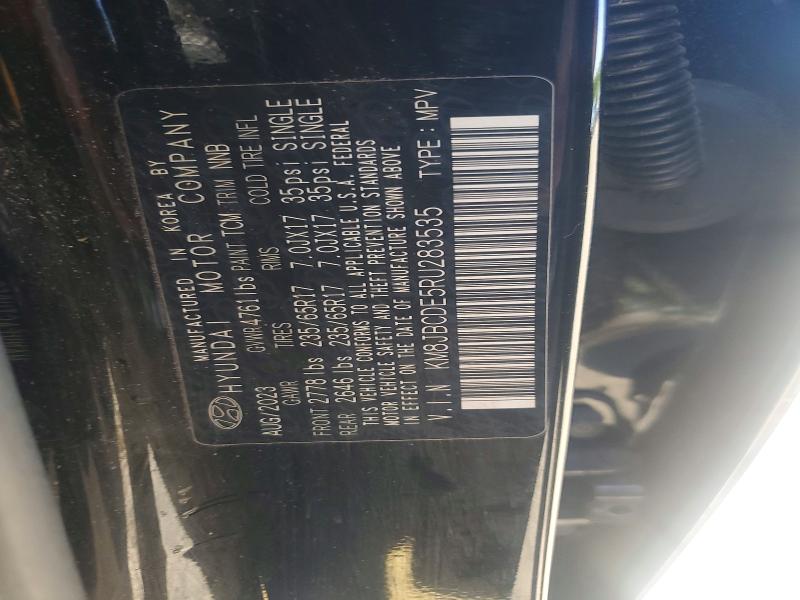 55562306 :رقم المزاد ، KM8JBCDE5RU283535 vin ، 2024 Hyundai Tucson مزاد بيع