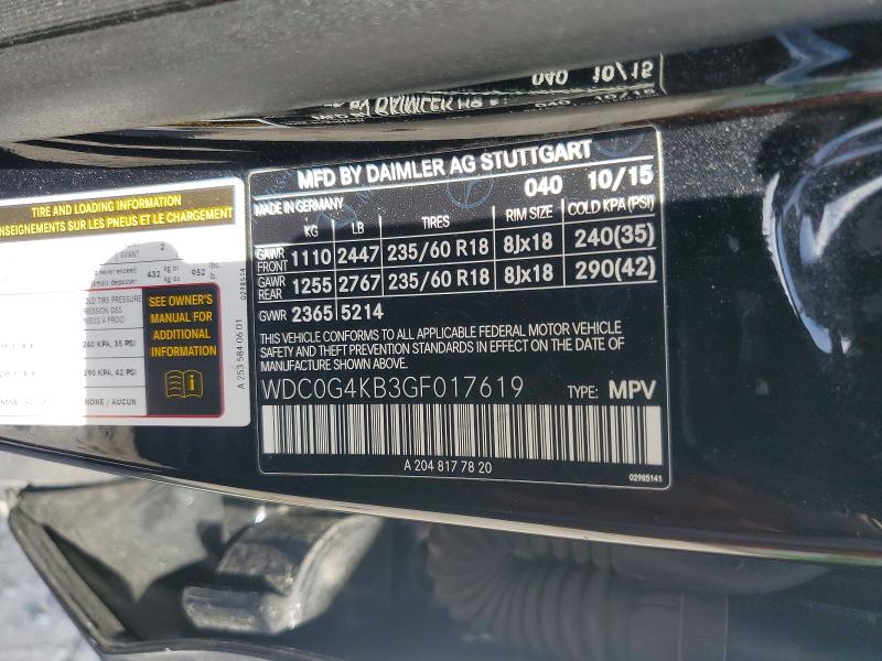 Aukcja sprzedaży 2016 Mercedes-benz Glc, vin: WDC0G4KB3GF017619, numer aukcji: 55528126