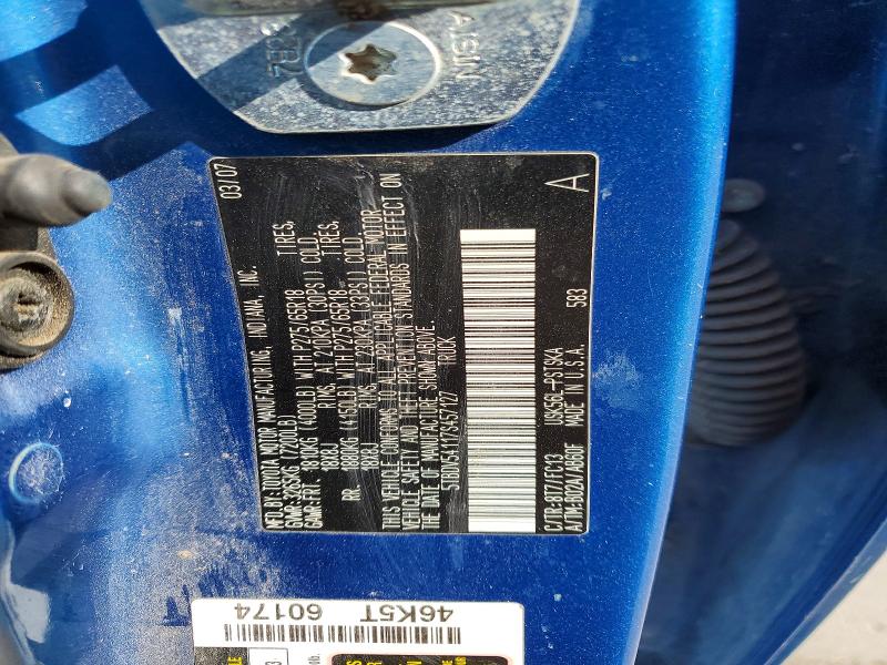 Продажа на аукционе авто 2007 Toyota Tundra, vin: 5TBDV54117S457127, номер лота: 56342416