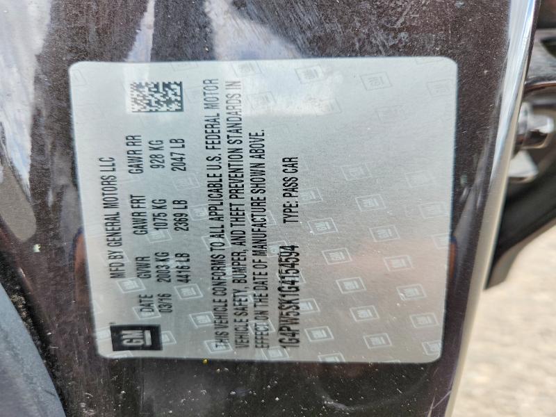 Aukcja sprzedaży 2016 Buick Verano, vin: 1G4PW5SK1G4154594, numer aukcji: 57066036