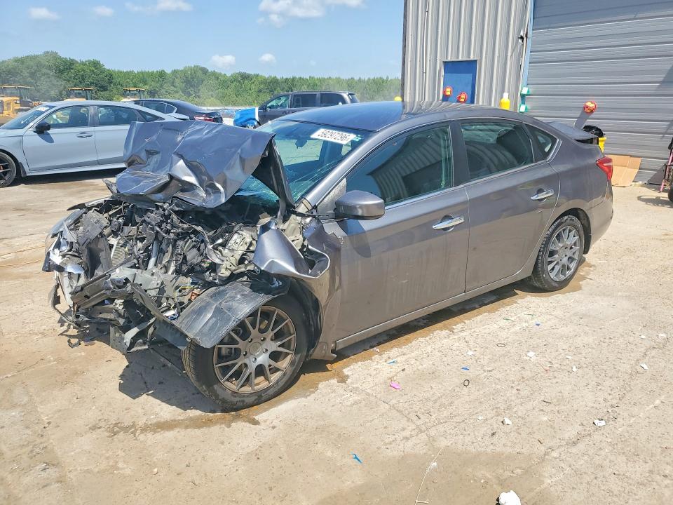59297296 :رقم المزاد ، 3N1AB7AP0KY291565 vin ، 2019 Nissan Sentra مزاد بيع