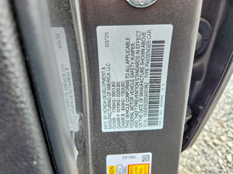 Продаж на аукціоні авто 2025 Acura Integra, vin: 19UDE5G92SA001962, номер лоту: 56692066