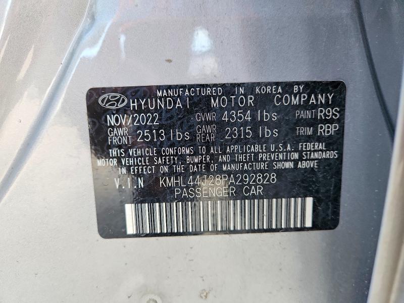 2023 Hyundai Sonata მანქანა იყიდება აუქციონზე, vin: KMHL44J28PA292828, აუქციონის ნომერი: 57255086