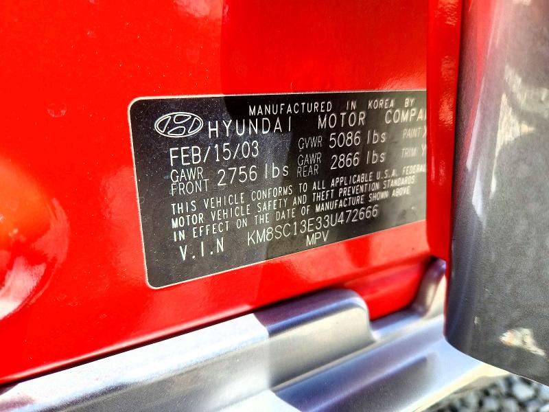 Продажа на аукционе авто 2003 Hyundai Santa Fe, vin: KM8SC13E33U472666, номер лота: 56477346