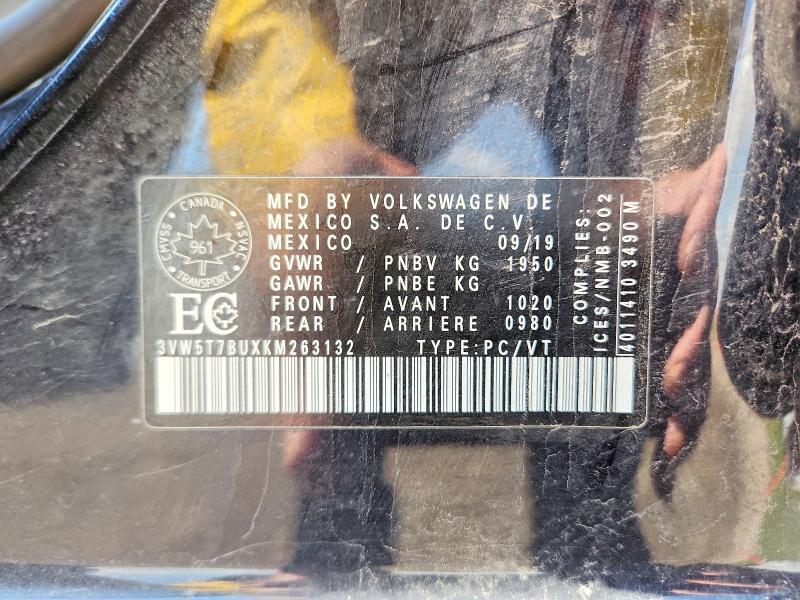 Продажа на аукционе авто 2019 Volkswagen Jetta, vin: 3VW5T7BUXKM263132, номер лота: 85612115