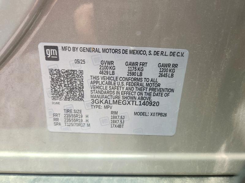 Продажа на аукционе авто 2026 Gmc Terrain, vin: 3GKALMEGXTL140920, номер лота: 59114916