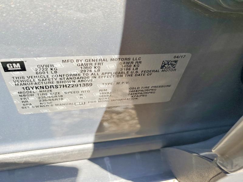 Aukcja sprzedaży 2017 Cadillac Xt5, vin: 1GYKNDRS7HZ291359, numer aukcji: 56746606