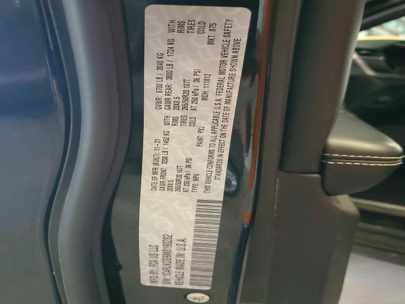 52401366 :رقم المزاد ، 1C4RJKDG9M8190282 vin ، 2021 Jeep Grand Cher مزاد بيع