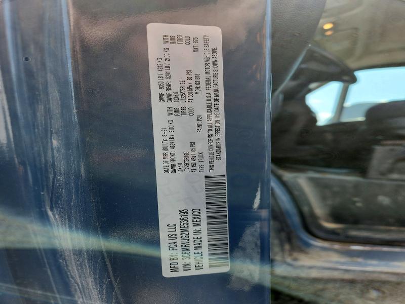 Aukcja sprzedaży 2021 Ram Promaster 3500, vin: 3C6MRVJG2ME536193, numer aukcji: 57157106