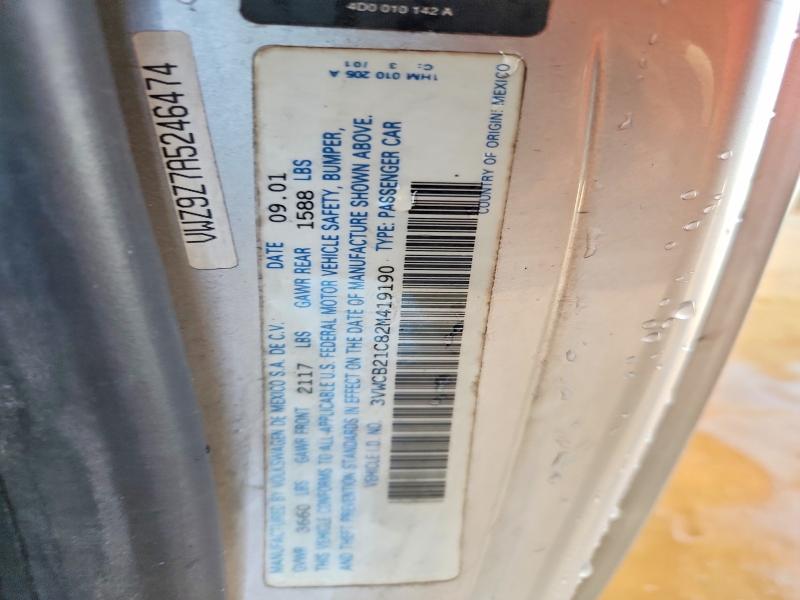 85986675 :رقم المزاد ، 3VWCB21C82M419190 vin ، 2002 Volkswagen New Beetle مزاد بيع