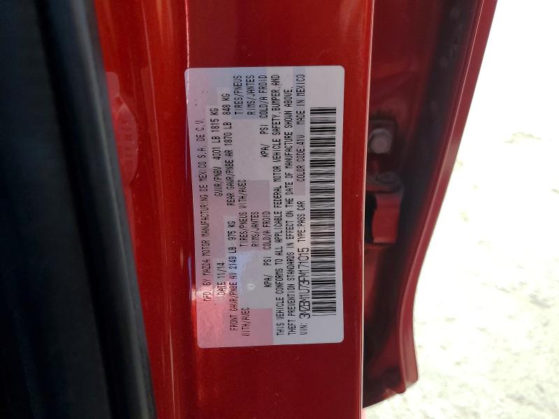 55952176 :رقم المزاد ، 3MZBM1U73FM171015 vin ، 2015 Mazda 3 مزاد بيع