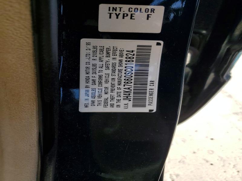 57960346 :رقم المزاد ، JH4KA7660SC016824 vin ، 1995 Acura Legend مزاد بيع