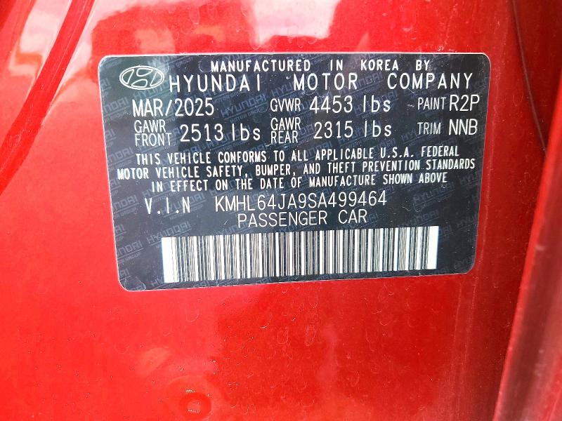 Продаж на аукціоні авто 2025 Hyundai Sonata, vin: KMHL64JA9SA499464, номер лоту: 57043466