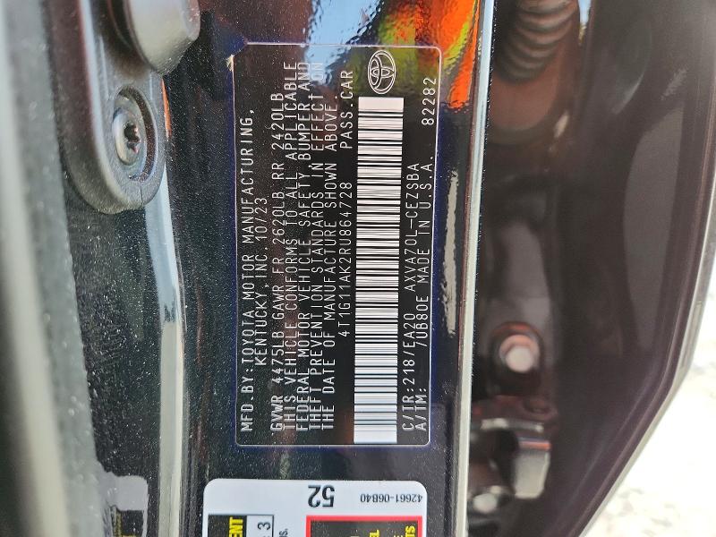 Продажа на аукционе авто 2024 Toyota Camry, vin: 4T1G11AK2RU864728, номер лота: 59084146