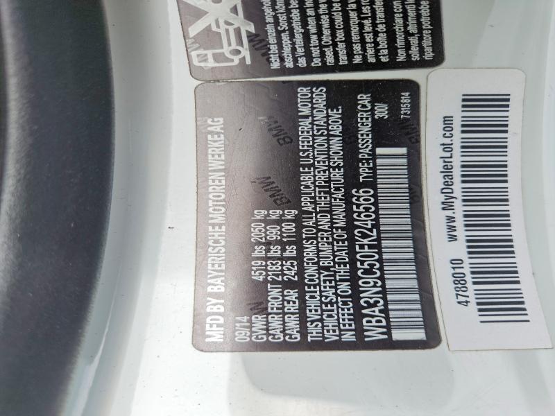 55840726 :رقم المزاد ، WBA3N9C50FK246566 vin ، 2015 Bmw 428 مزاد بيع